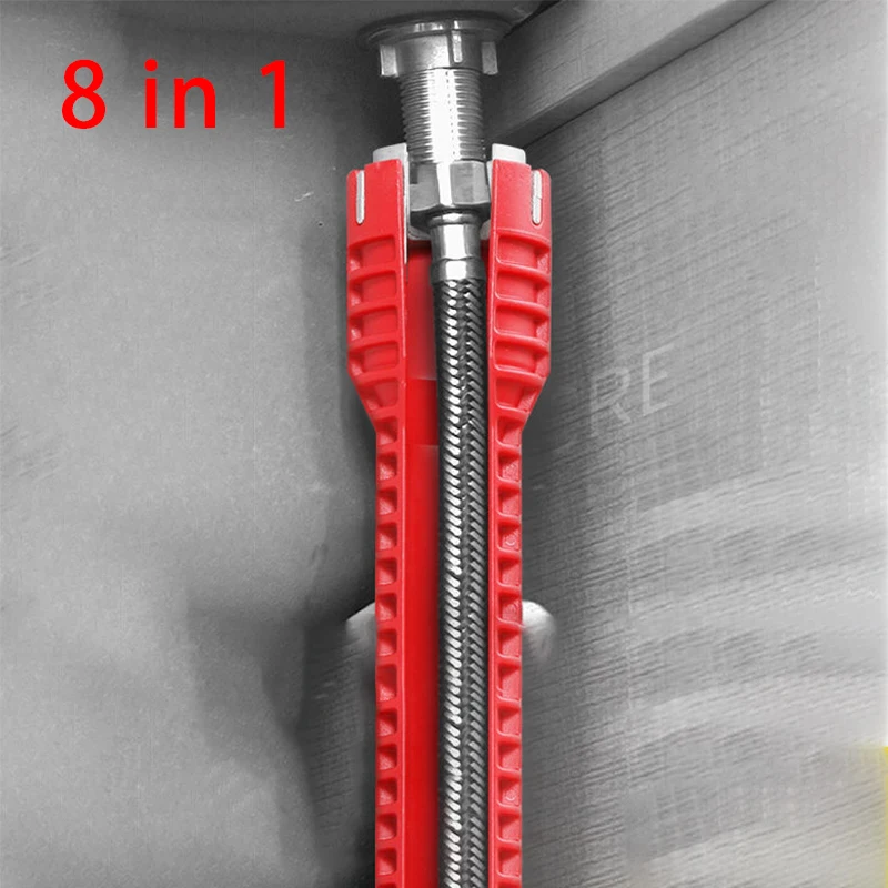 5/8 in 1 Multifunctional Sink Wrench Set Household Faucet Plumbing Pipe Water Heater Bathroom Repair and Disassembly Special Too