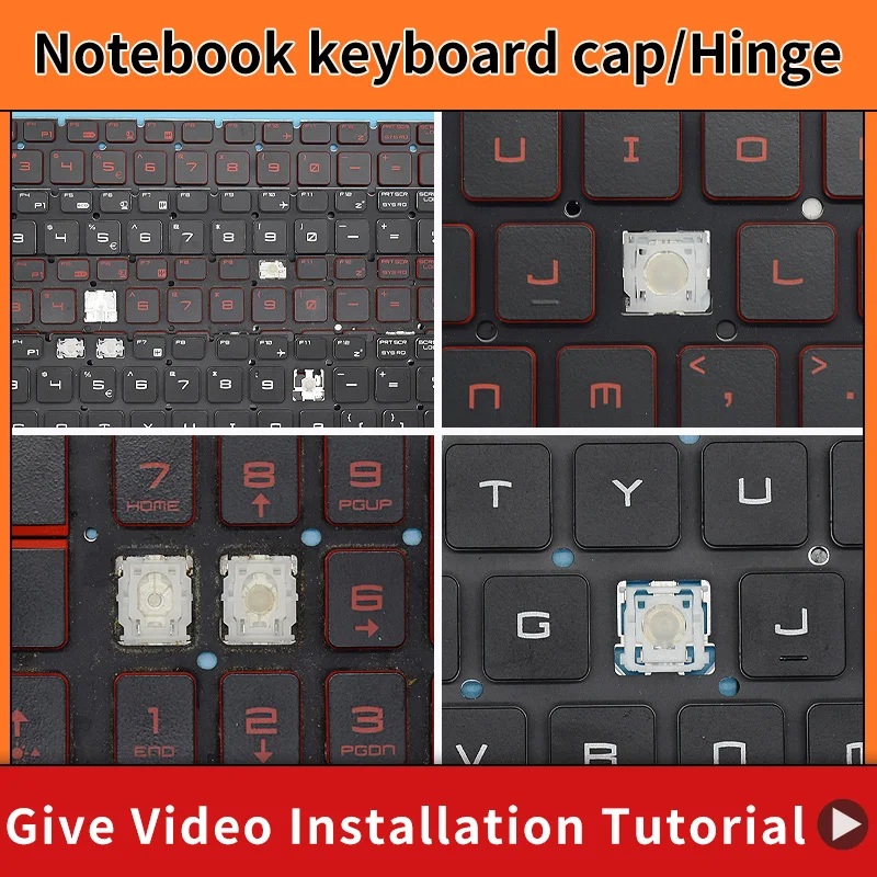 Replacement Keycap Key Cap &Scissor Clip&Hinge For MSI GL63 8SC/8RB/8RCS MS-16P8 8RC/8RD MS-16P6 GP63VR MS-16P4 MS-16P5 Keyboard