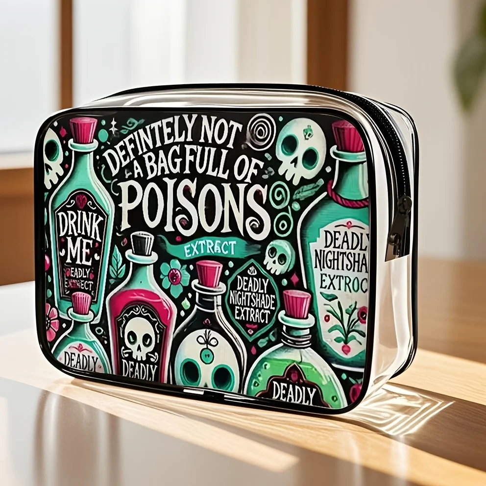 A Women'S Large Capacity Zippered Cosmetic And Travel Storage Bag HighQuality Makeup Organizer Toiletry Bag Lightweight PVC Sto
