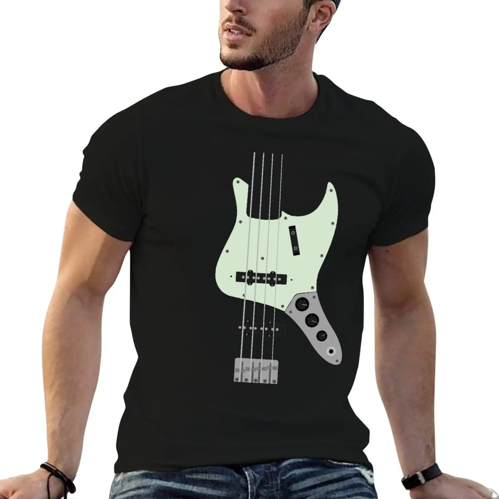 Electric Jazz Bass T-Shirt funny t shirts man man t shirt summer t shirt men 100% cotton luxury brand T-shirt