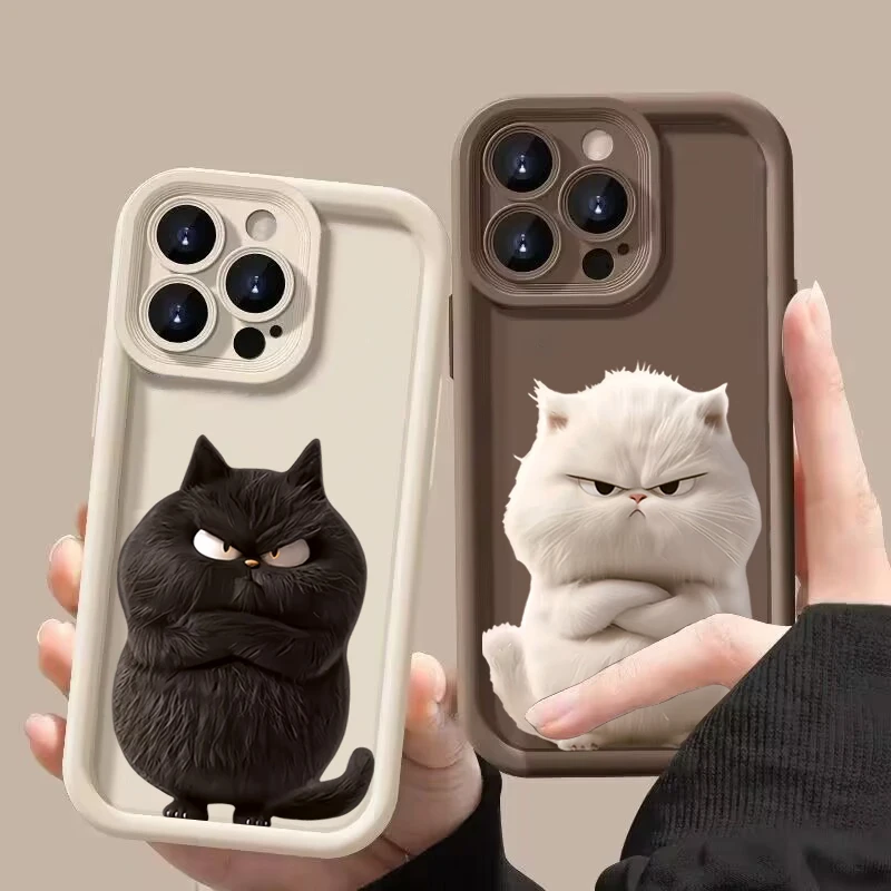 Cute Black Cat Tpu Phone Case For Xiaomi Poco X6 X5 X3 F5 F6 M6 Pro 4G Mi 11 Lite 5G 4G 14T 14 13T 13 12T 12 Silicone Soft Cover