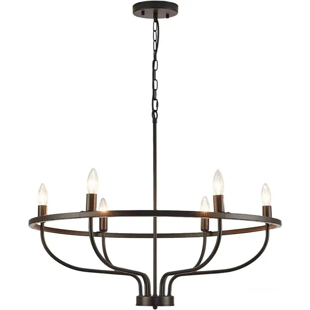 Modern Nordic Iron Ring LED Pendant Lights Luxury Ceiling Chandelier Home Decor Fixture for Living Dining Room Lustre