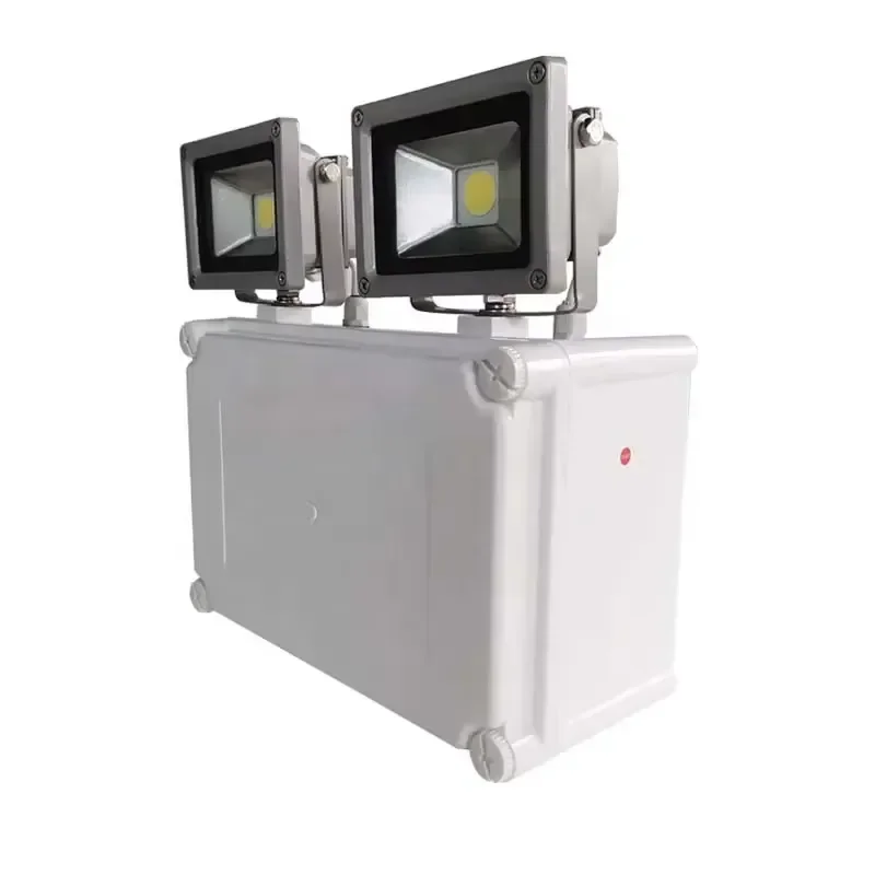 Double Headed Emergency LED Light Automatic Rechargeable Fire Safety Lamp Dual Side Illumination for Home Office Building