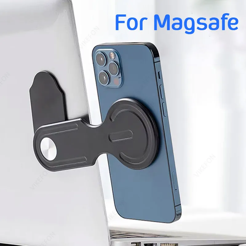 Foldable Rotating Magnetic Phone Mount for Smartphones and Laptops (Adhesive Back Mount)