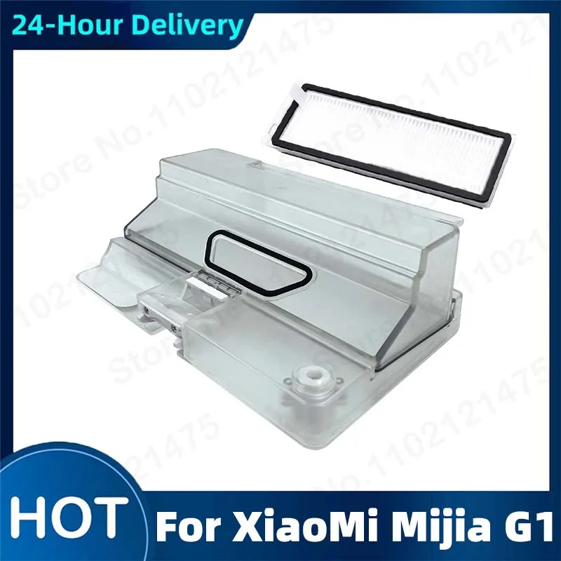 For XiaoMi Vacuum Cleaner Robotic Mijia G1 MJSTG1 Water Tank Dust Box Parts Robot Dustbin Box with Filter Accessroies