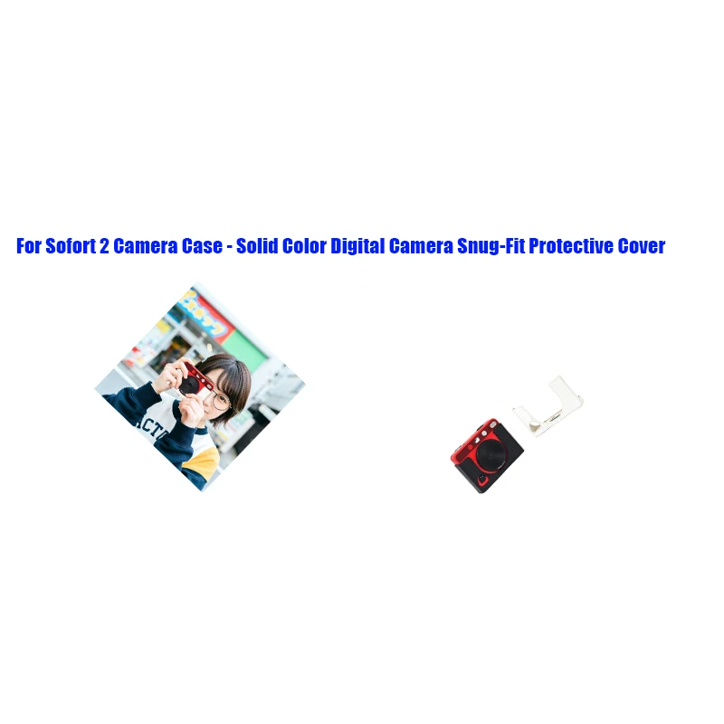 For Sofort 2 Camera Case - Solid Color Digital Camera Snug-Fit Protective Cover