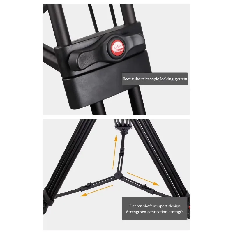 Professional 1.6M 3 Section Photography Tripod Stand for Camera Cell Phone Digital Camera Holder Factory Outlet