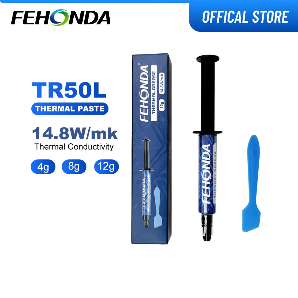 FEHONDA TR50L Thermal Paste 14.8W/m.K High Conductivity Thermal Grease for GPU CPU PS5 PS4 High Performance Thermal Compound