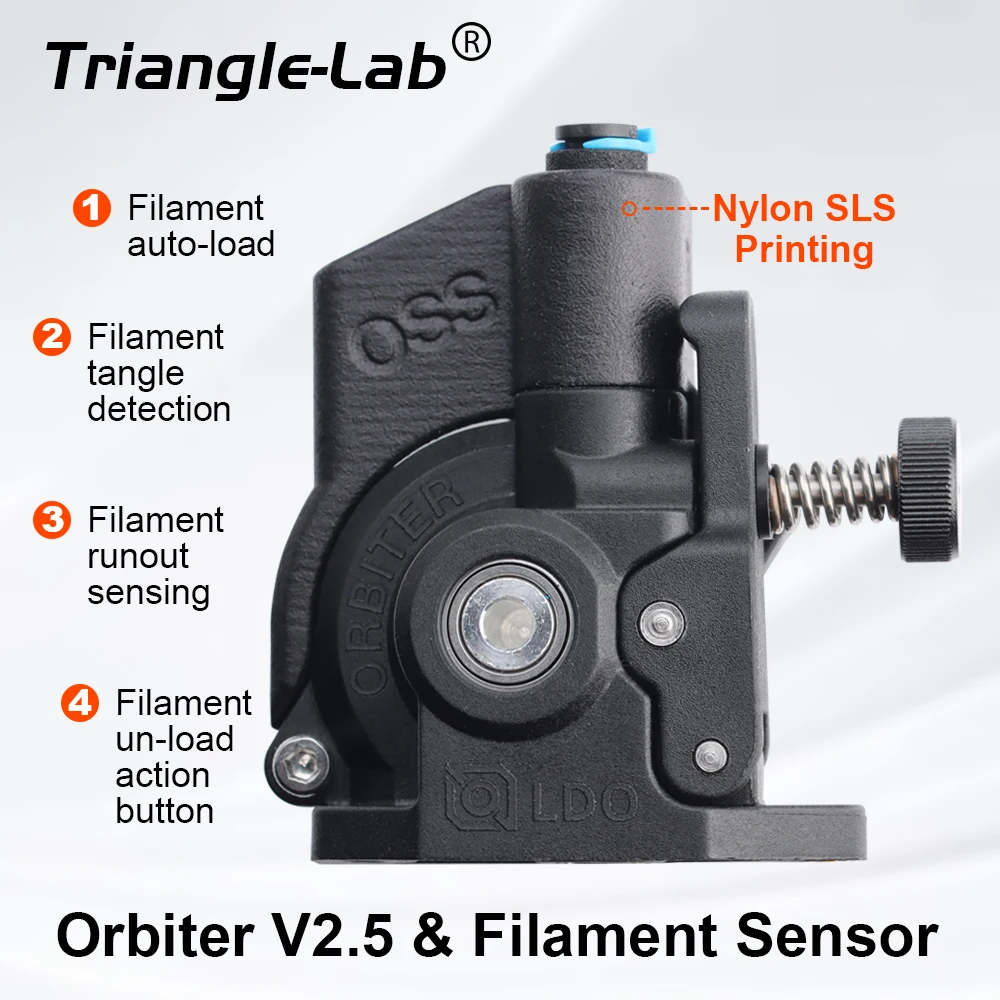 Trianglelab LDO Orbiter V2 Extruder Smart Filament Sensor V4.2 Kits Detect Stuck Filament Sensor For 3D Printer Parts
