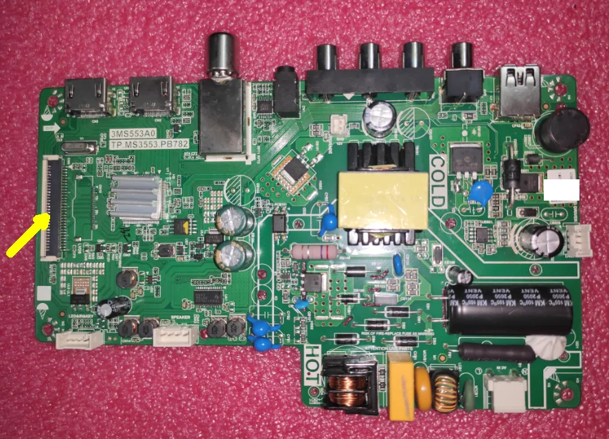 TP.MS3553.PB782    3MS553A0   Three in one TV motherboard tested  good  48w