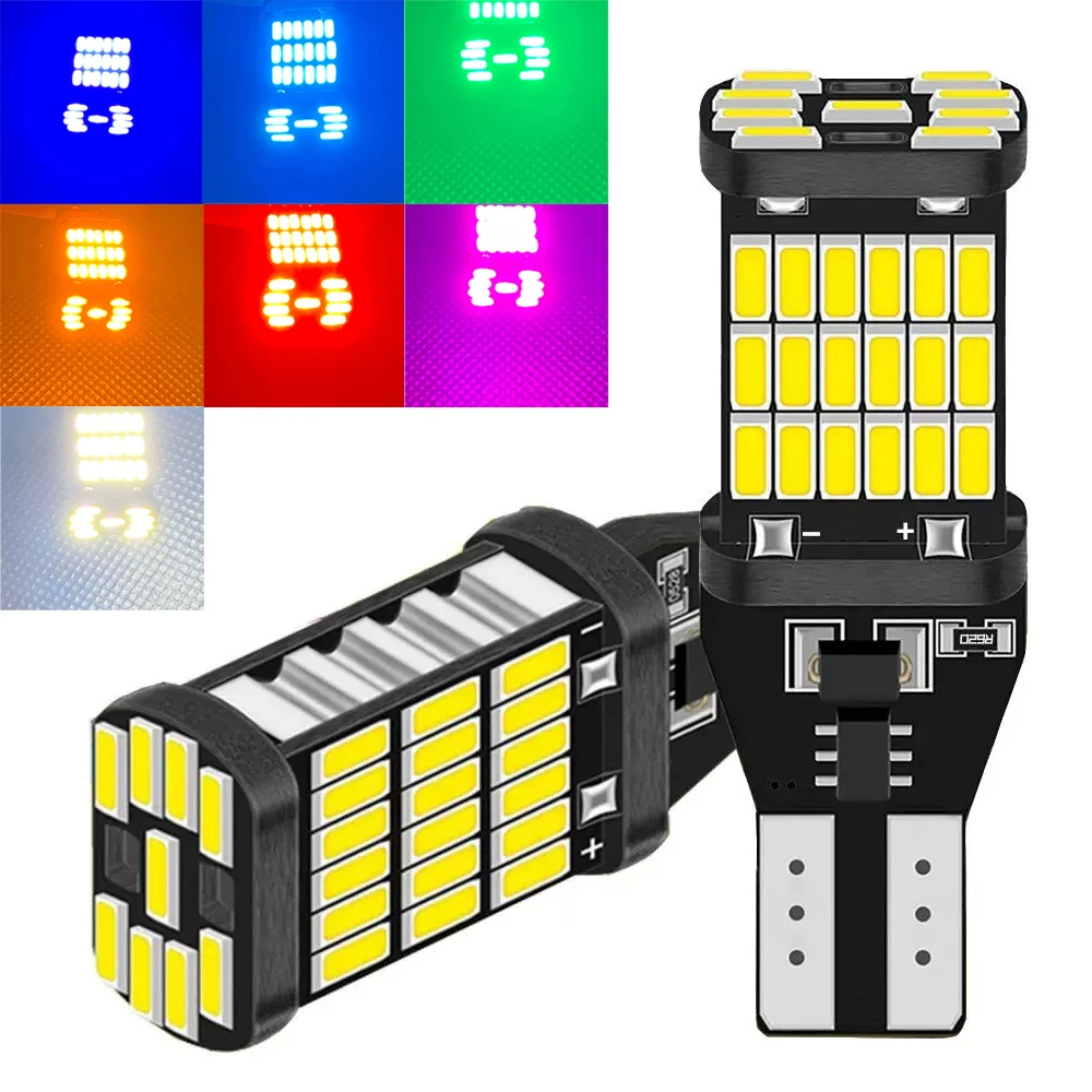 T15 Led Bulb No Flicker Light 3w Red Corn Cob Brake Light Automotive Bulbs Dc12v Car Signal Bulb Energy Saving Mini Trailer Rear