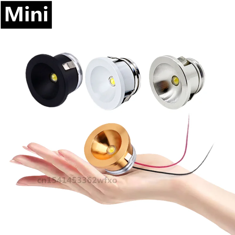 Dimmable Aluminum LED Mini Downlight 3W Spotlight Embedded COB Ceiling Light 110V-220V Wine Cabinet Living Room Interior Lightin