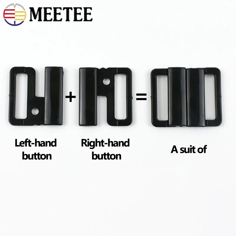 50/100Set 10-25mm Plastic Buckle for Bra Underwear Connect Clip Clasp Swimwear Bikini Adjust Hook Bag Clothes Sewing Accessories