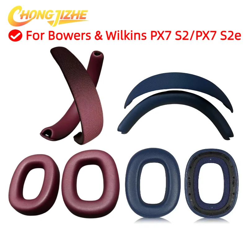 Replacement Headband Repair for Bowers & Wilkins PX7 S2/PX7 S2e Heaphones PU and Soft Memory Foam Top Headband and Ear Pad