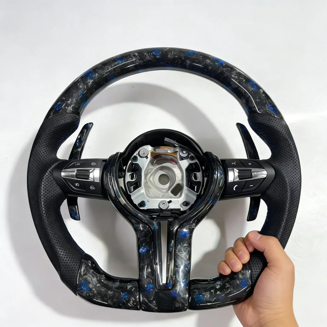 Carbon Fiber Steering Wheel for BMWF10 F20 F30 F31 F34 F35 F80 F82 M3 Sports Style M Model 3 5 Series Car Wheel Without airbags
