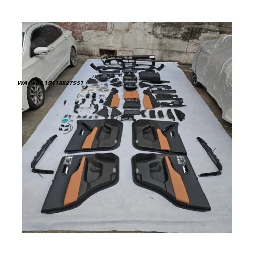 Car Accessories Central Control Steering Wheel Door Handle Interior Upgrade Kits Lc200 Upgrade to Lc300