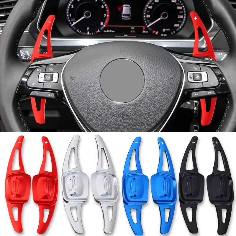 Alloy Shifter Paddle For VW Golf 8 MK8 R GTI R Line  Passat Atlas 2018-2020 Tiguan CC Car Steering Wheel Shift Paddle Extension