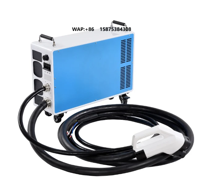 20KW Portable DC Charging Station with CCS/GBT/CHAdeMO Charging Plug for EV Cars DC Socket Movable 1000V Fast Charging Station