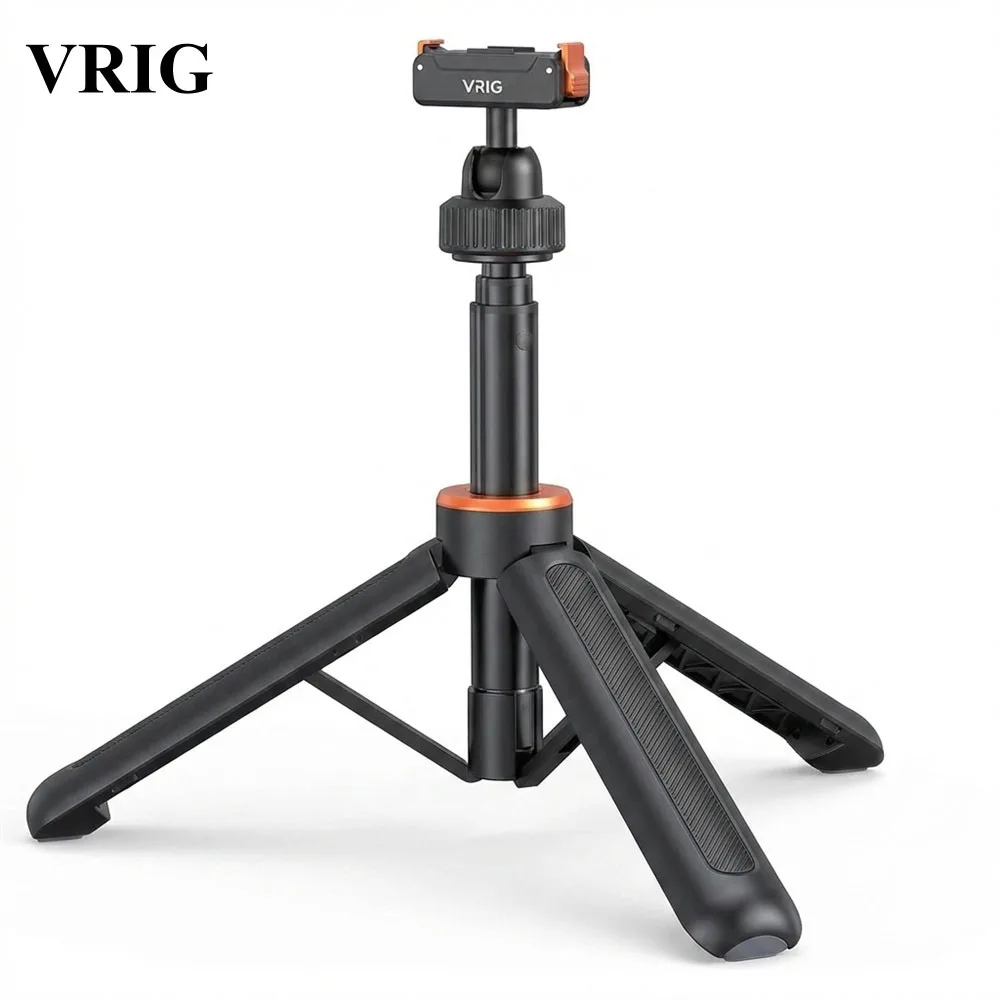 VRIG Magnetic Tripod Selfie Stick for DJI Osmo Action 6/Nano Camera Quick Release Handheld Pole Horizontal Vertical Mount