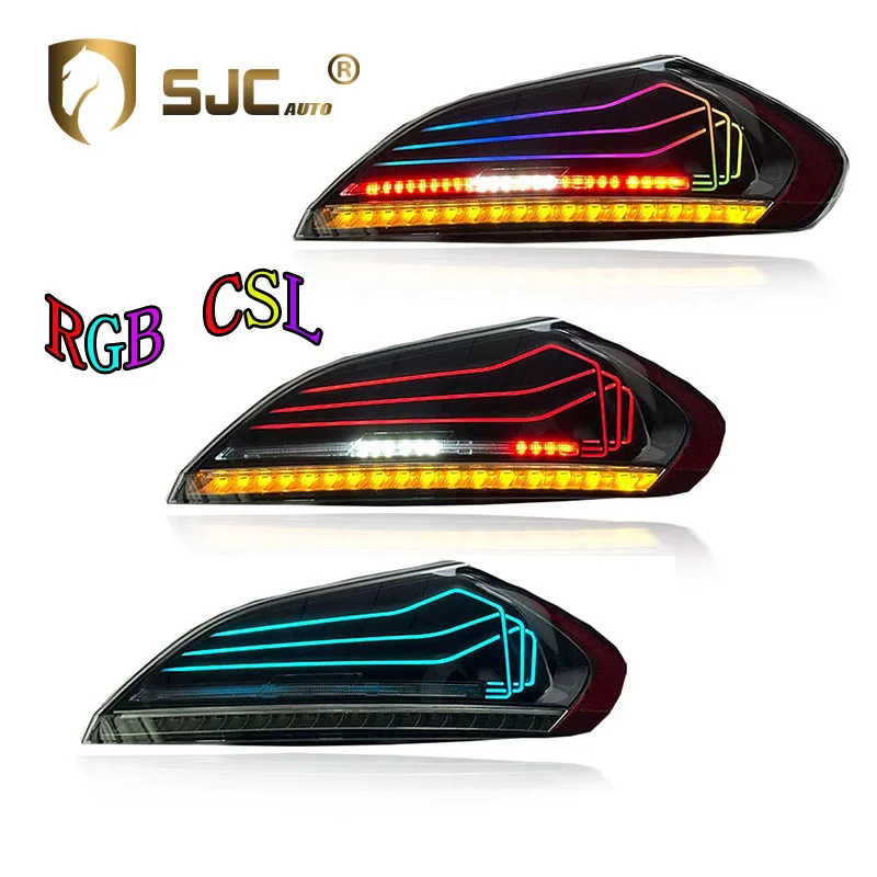 SJC Auto Car Accessories Taillight for BMW Z4 E89 RGB CSL 2009-2016 Brake Driving Rear Lamps Lighting System  Play and Plug