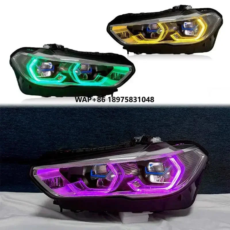 For  X5 X6 G05 G06 LED Headlights Projector Lens  signal Headlights RGB Daytime Running Lights Car Accessories