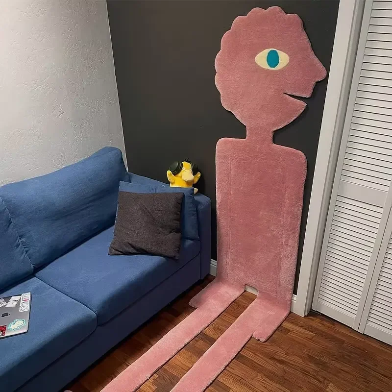 for Op Hot Selling Customized Shape Cartoon Anime Printed Anti Slip Rug Funny Home Decor Rugs Area Rug