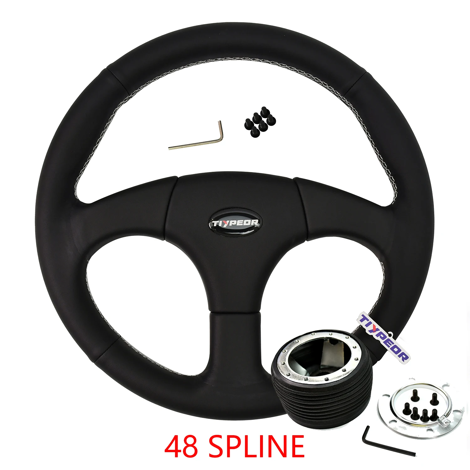 TIYPEOR Brand Genuine Leather Steering Wheel Suitable for LAND ROVER DEFENDER 90 / 110 14