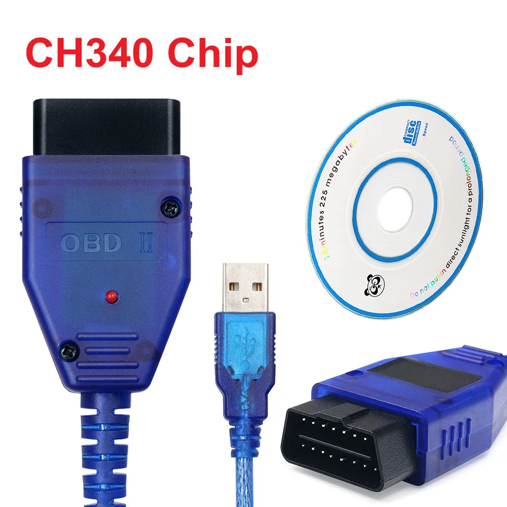 For VAG For KKL 409.1 For CH340 Chip For OBD2 For USB Interface for Vag 409 Diagnostic Cable For OBD2 Scanner