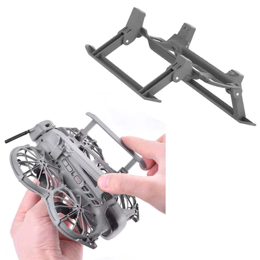 Height-Increasing Bracket for DJI NEO 2 Drone Foldable Landing Gear Protective Bracket Gray