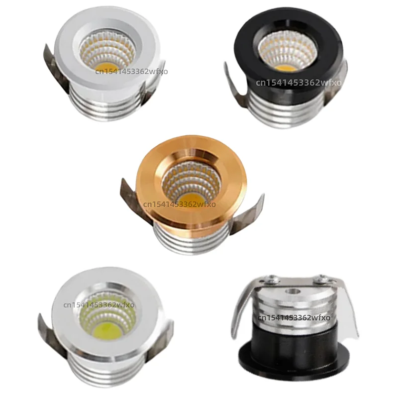 Dimmable Mini Embedded Ceiling LED Downlight 3W Small Spotlight COB Downlight 110V-220V Family Cabinet Light Living Room Hotel