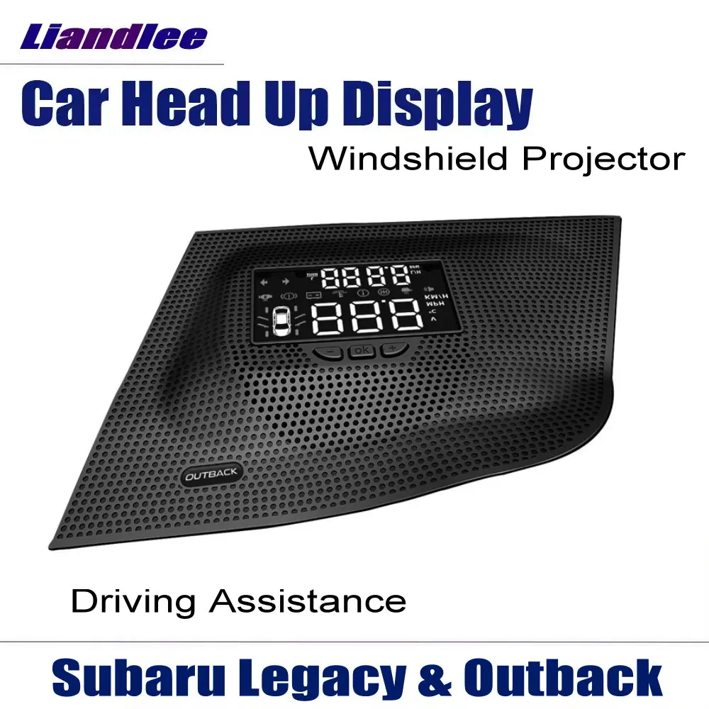 Car HUD Head Up Display For Subaru Legacy Outback (BS/BT) 2014-2025 LED Screen Windshield Projector Speaker Cover Accessories