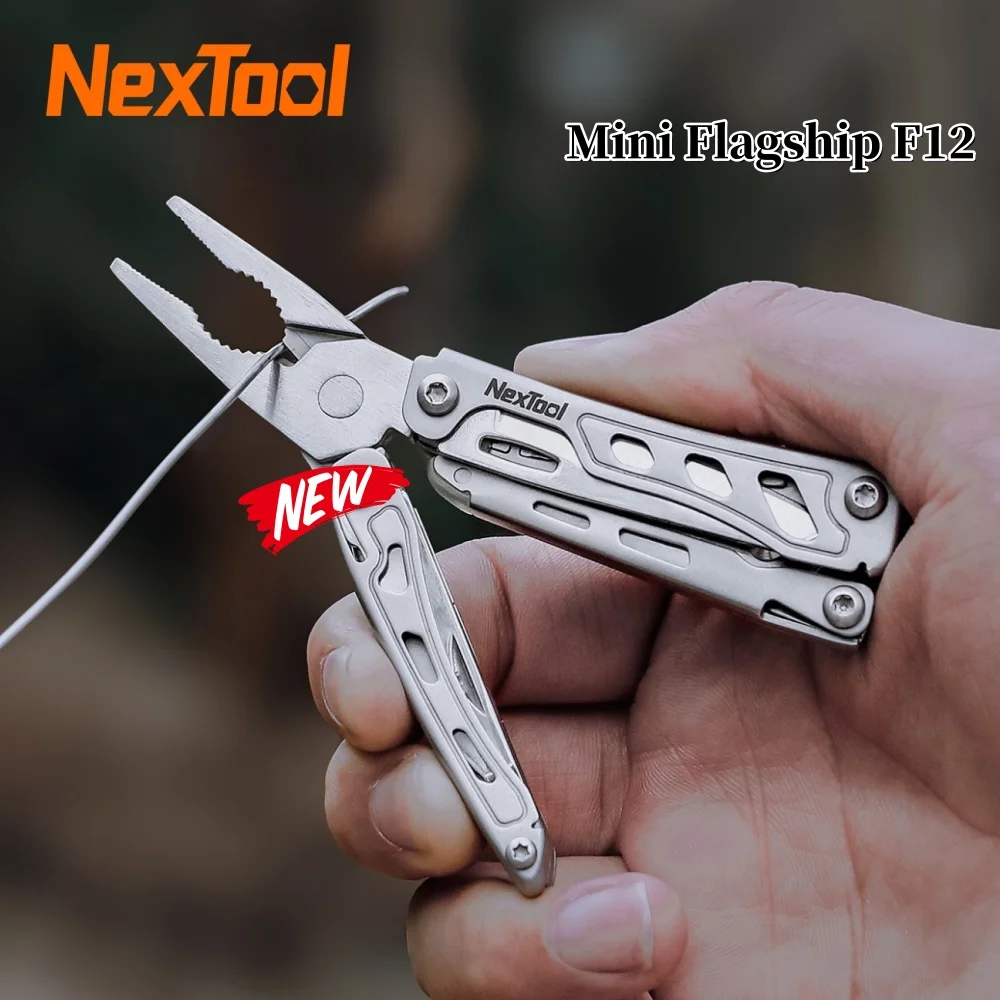 NexTool Mini Flagship F12 15 In 1 Multitool Folding EDC Hand Tool Screwdriver Mini Pliers File Scissors Bottle Opener Outdoor
