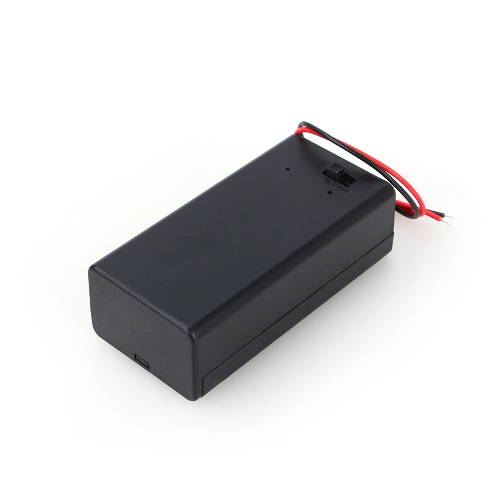 E9 9V Volt PP3 Battery Holder Box DC Case w/ Wire Lead ON/OFF Switch Cover Durable 6F22 Battery power Box Toy Battery Holder