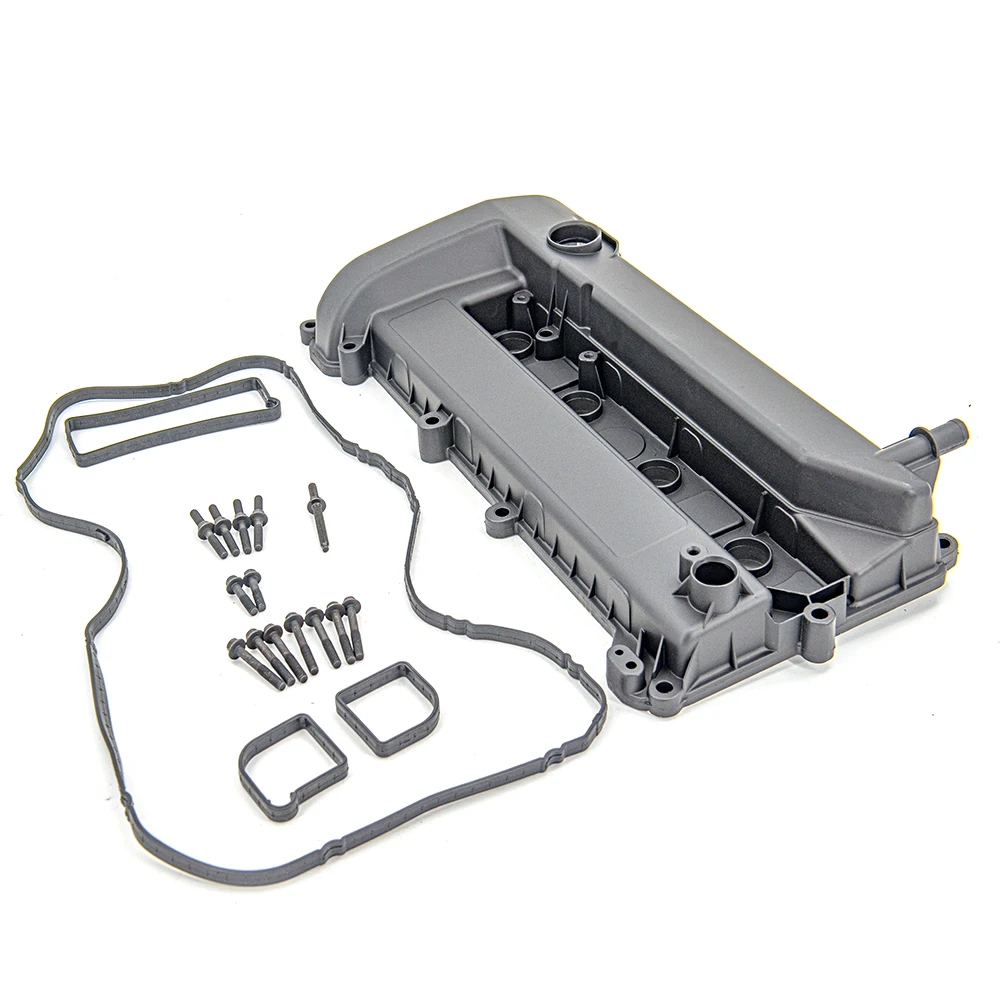 Aluminium Engine Cam Rocker Valve Cover&Gasket for Ford Mondeo Focus Mk3 C-Max Mazda 1.8 2.0 16V 1S7G-6M293-BM,Durable Leakproof