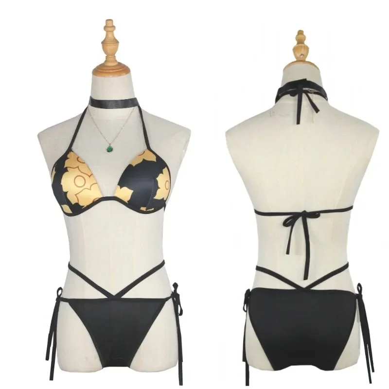 Anime My Dress-Up Darling Swimsuit Kitagawa Marin Cosplay Costume Bikini Bracelets Set for Women Pool Parties Beach Events