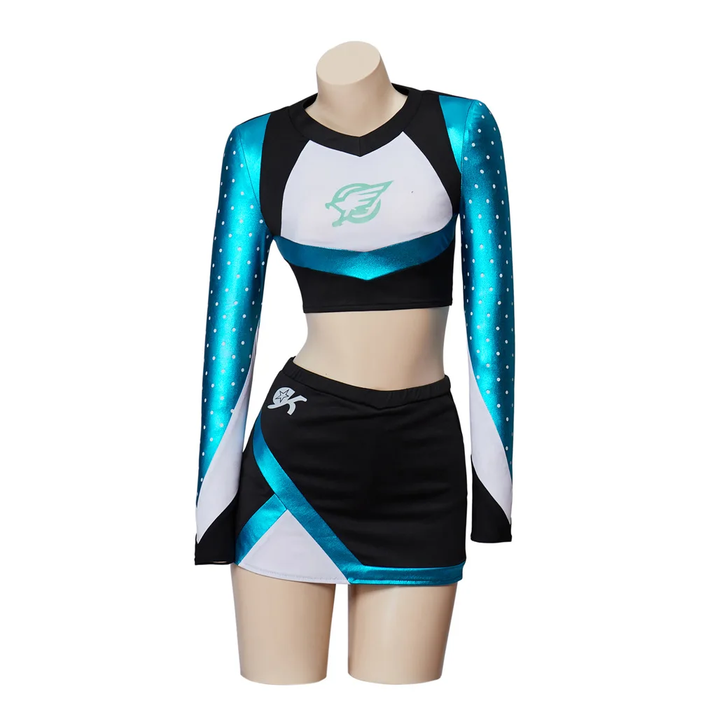 Maddy Euphoria Cheerleader Uniform Dress Maddy Perez Outfit Cosplay Costume School Girls Women Musical Sports Team Suit