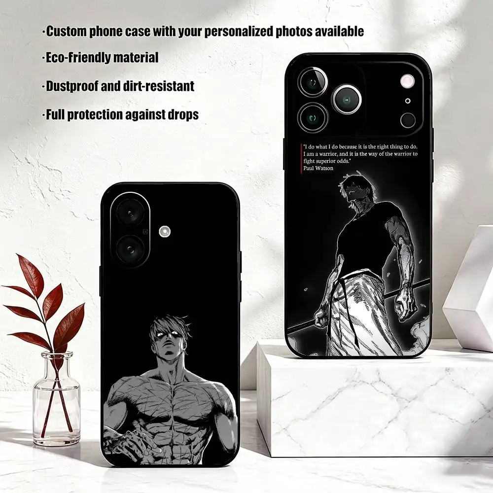 F-Fight Class 3 Jim Ji Tae  Phone Case Black Silicone Soft Shell For IPhone 17 16 15 14 13 12 11 Air Pro Max Plus