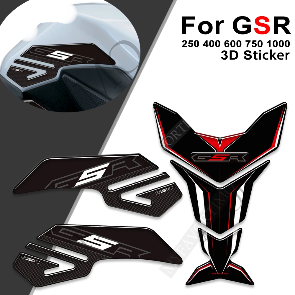 For Suzuki GSR 250 400 600 750 1000 Fuel Gas Tank Pad Protector Sticker Decal GSR250 GSR400 GSR600 GSR750 GSR1000