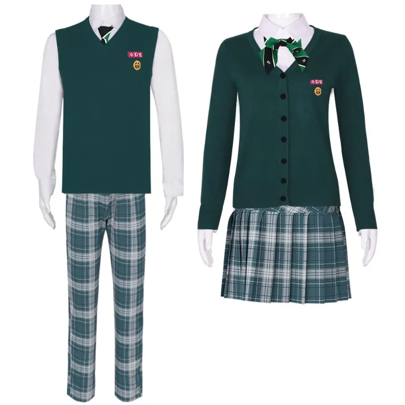 New All of Us Are Dead Cosplay Costumes Women JK Hyosan High School Uniform Shirt Skirt Pants Halloween Couple Cosplay Outfits