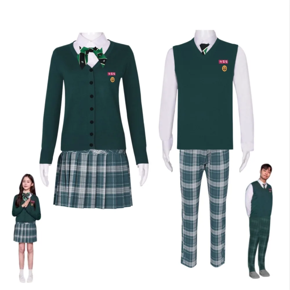 All of Us Are Dead Korean High School Uniform Cosplay Costume Campus Outfit Character Role-Play Clothing for Comic-Con