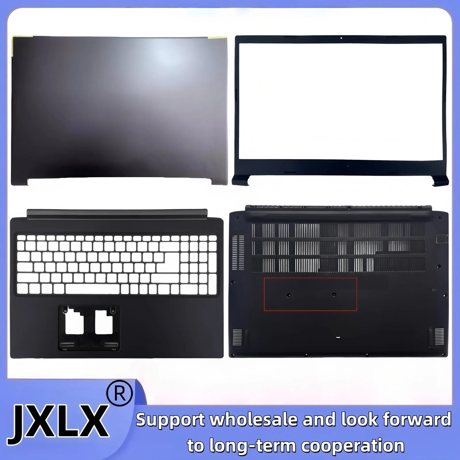 JXLX® New For ACER Aspire 7 A715-41G A715-42G A715-74G A715-75 N19C5 Laptop LCD Back/LED Bezel Cover/Palmrest Cover/Bottom Cover
