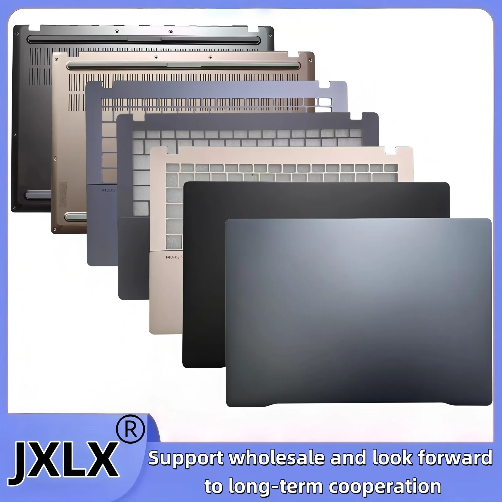 JXLX® New for ASUS Vivobook S14 OLED M5406 S5406 Laptop LCD Back Cover Top Case/Palmrest Cover/Bottom Base Cover