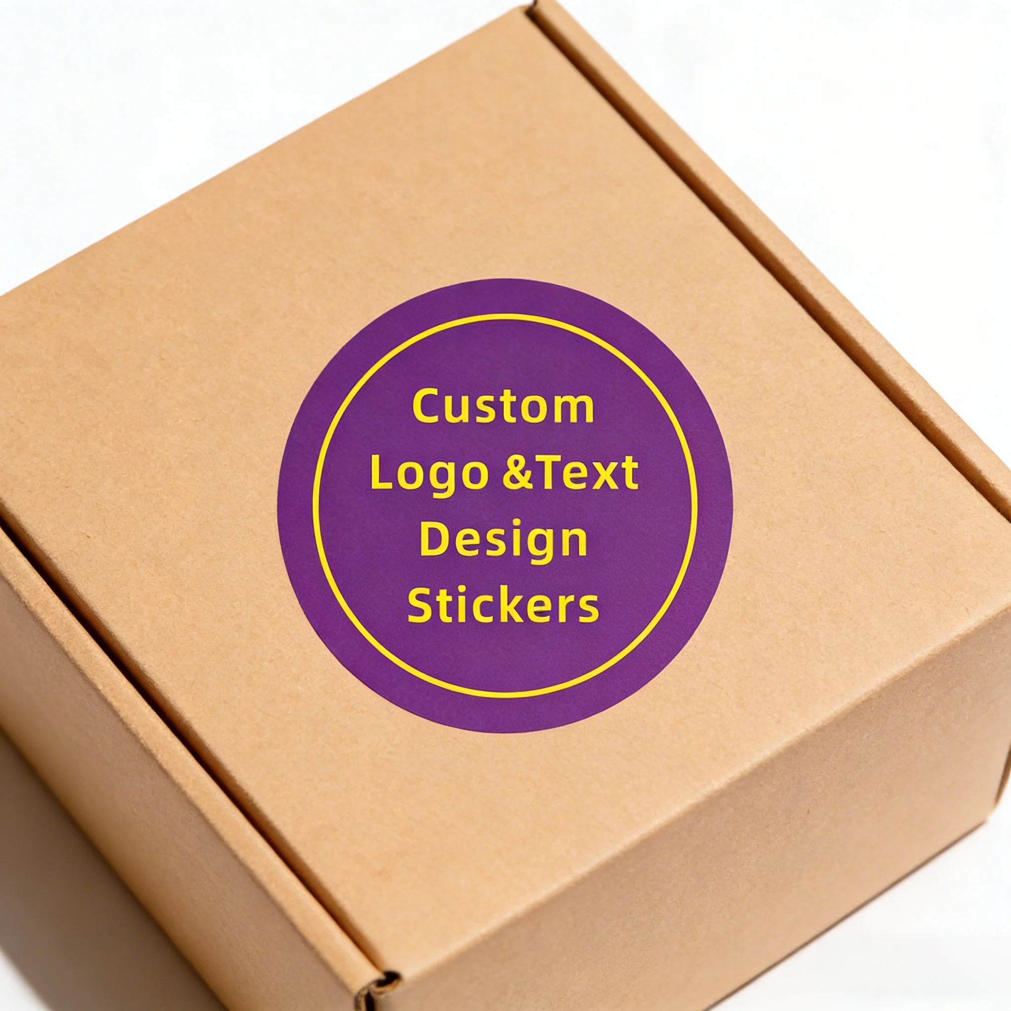 7cm & 8cm Custom Round Stickers - Self-Adhesive Waterproof Durable Logo Label for Cup Bottle Book DIY Business Branding