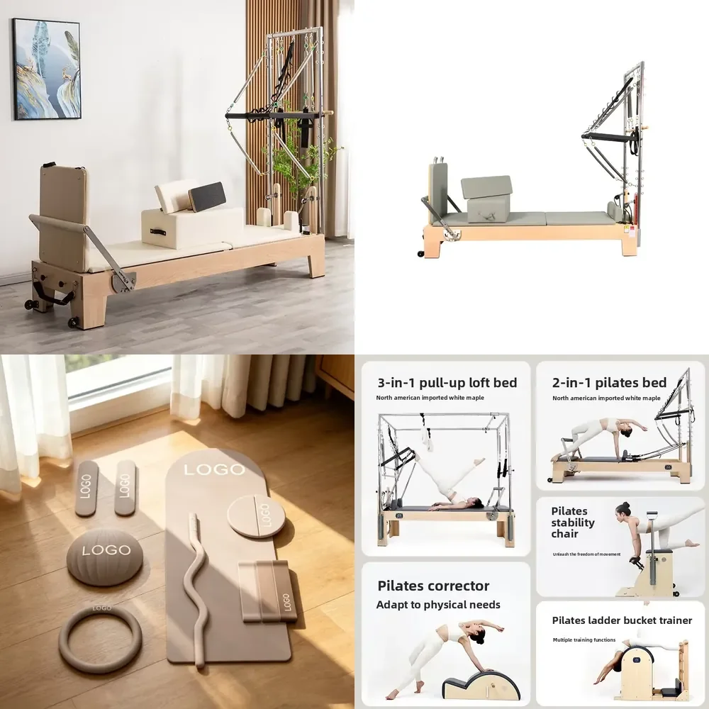 【CHIMU HOME】Premium Maple Wood Pilates Reformer Core Bed Durable Logo Custom Hot Sale Studio Home Fitness