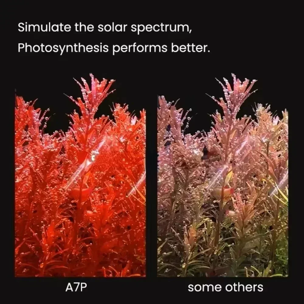 In stock  skynuo Freshwater A7P 100W Full Spectrum Natural Light with Reflectors Colour Enhancing Algae Bloom Planted Growth