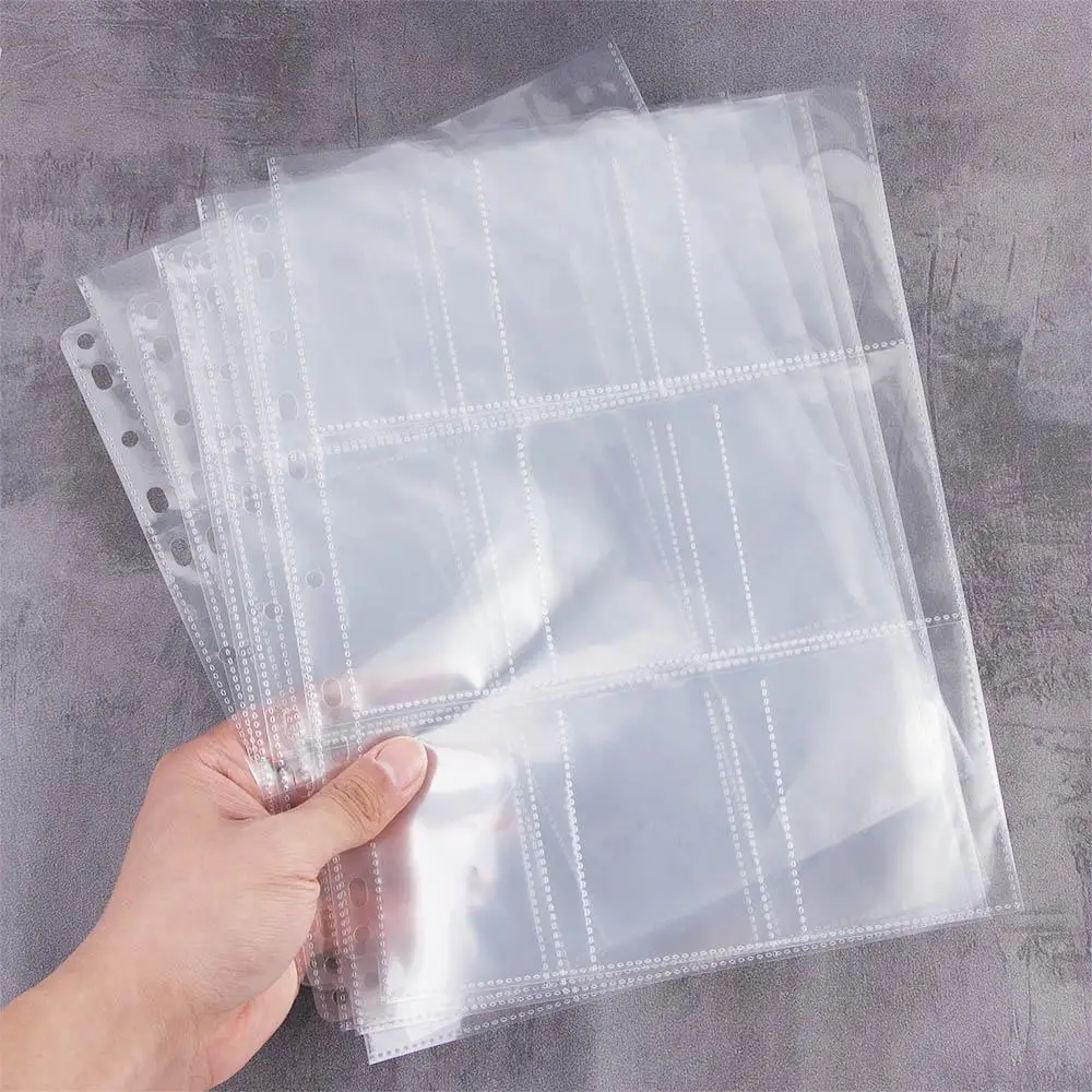 Transparent for Home 90 Pockets Photo Albums Album Pages Card Stock Card Sleeves Gaming Card Coin Holders Card Storage Wallets