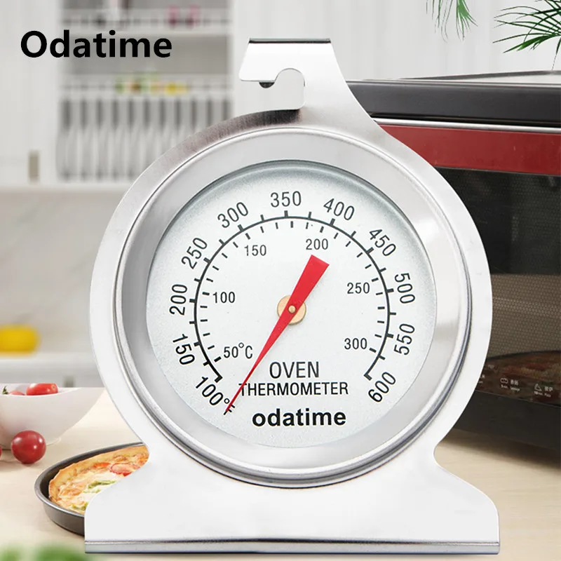 Odatime Kitchen Oven Thermometer for BBQ Meat Pizza Baking Barbecue Stainless Steel Thermometer Food CookingTemperature Gauge