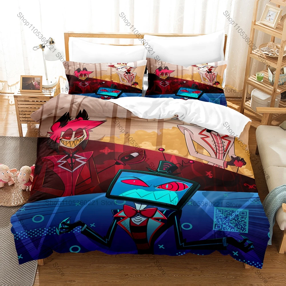 Personality Alastor Radio Demon Duvet Cover Set New Soft Microfiber Bedding Set Bedroom Living Room Home Decor Linen All Sizes