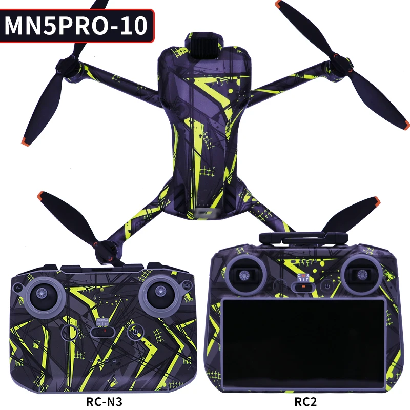 For DJI mini 5pro Decorative Sticker (RC-N3/RC-2 Control,Waterproof Skin Decal DIY Protective Film for DJI mini 5pro Accessory