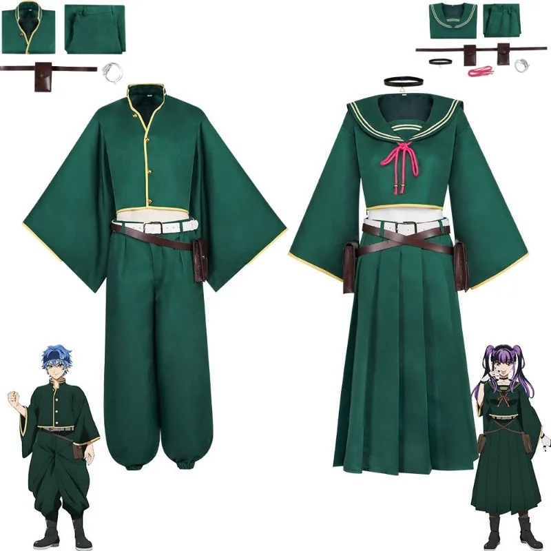 Death Account Ao Shi Enjo Kiuta Urushigawa Cosplay Costume Miden School Uniform Blazer Skirt Set For Women Men Halloween